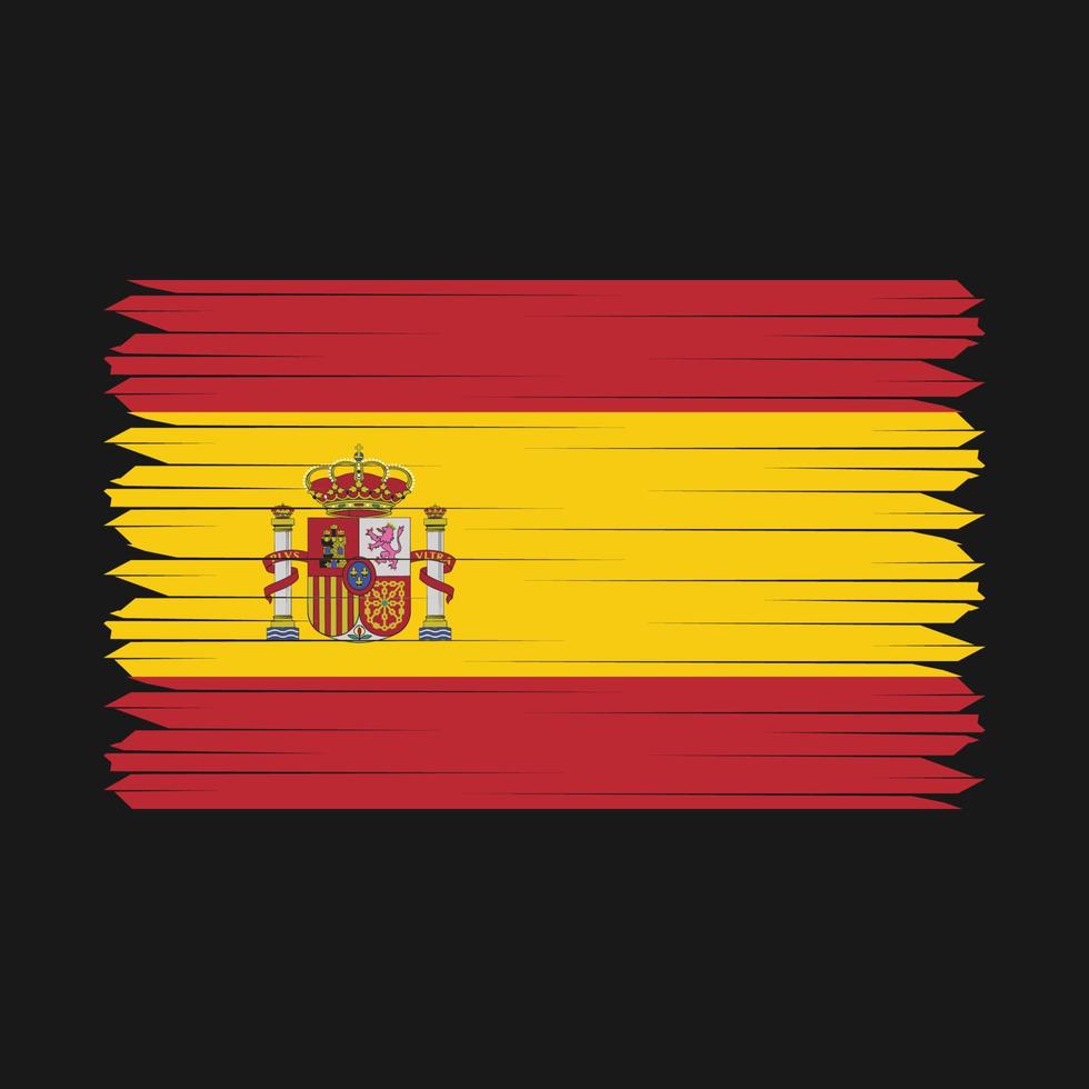 cepillo bandera españa vector