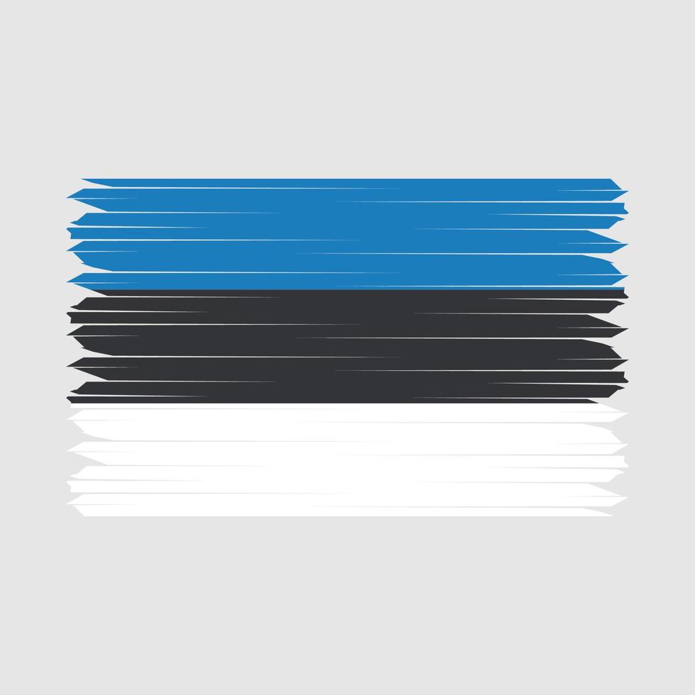 Estonia Flag Brush vector