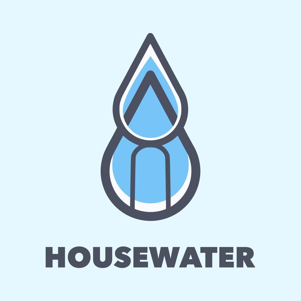 House water drop vector
