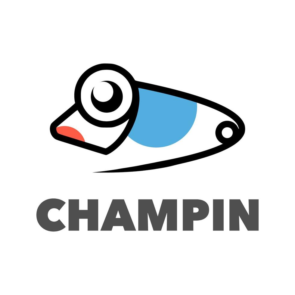 Chameleon pin simple vector