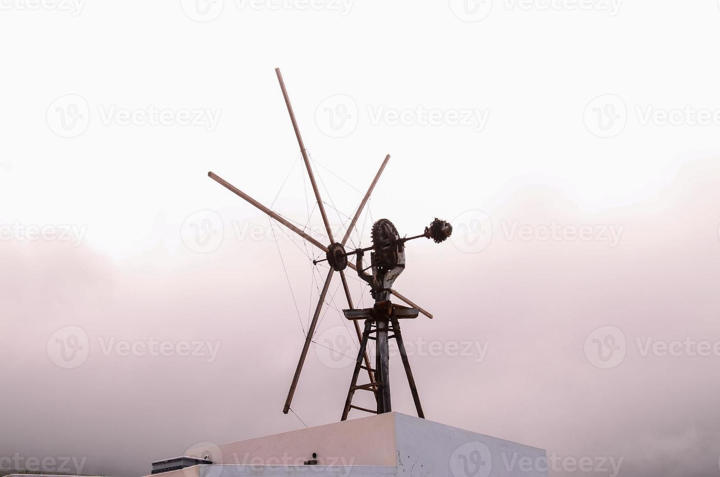 Old wind propeller photo