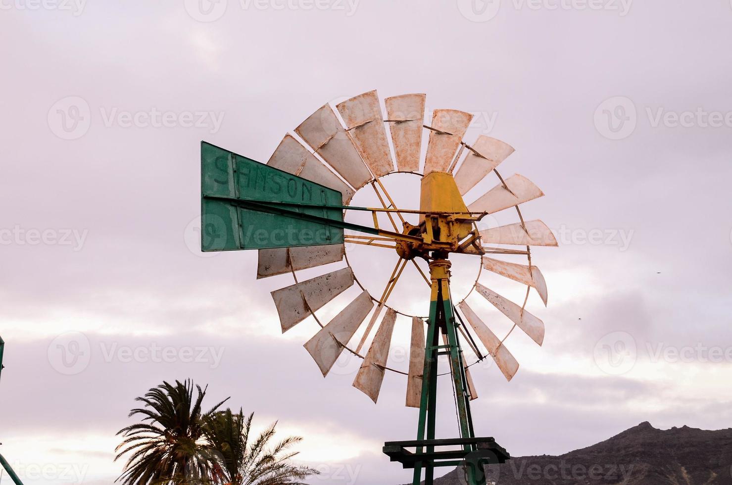 Old wind propeller photo