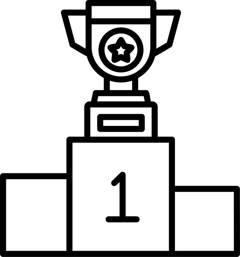 Winner Podium vector icon