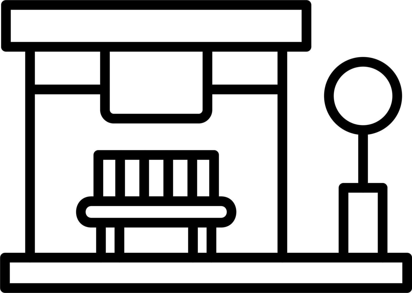 Bus Stop vector icon