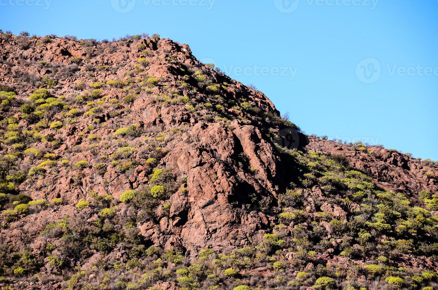 Scenic mountain landscape photo