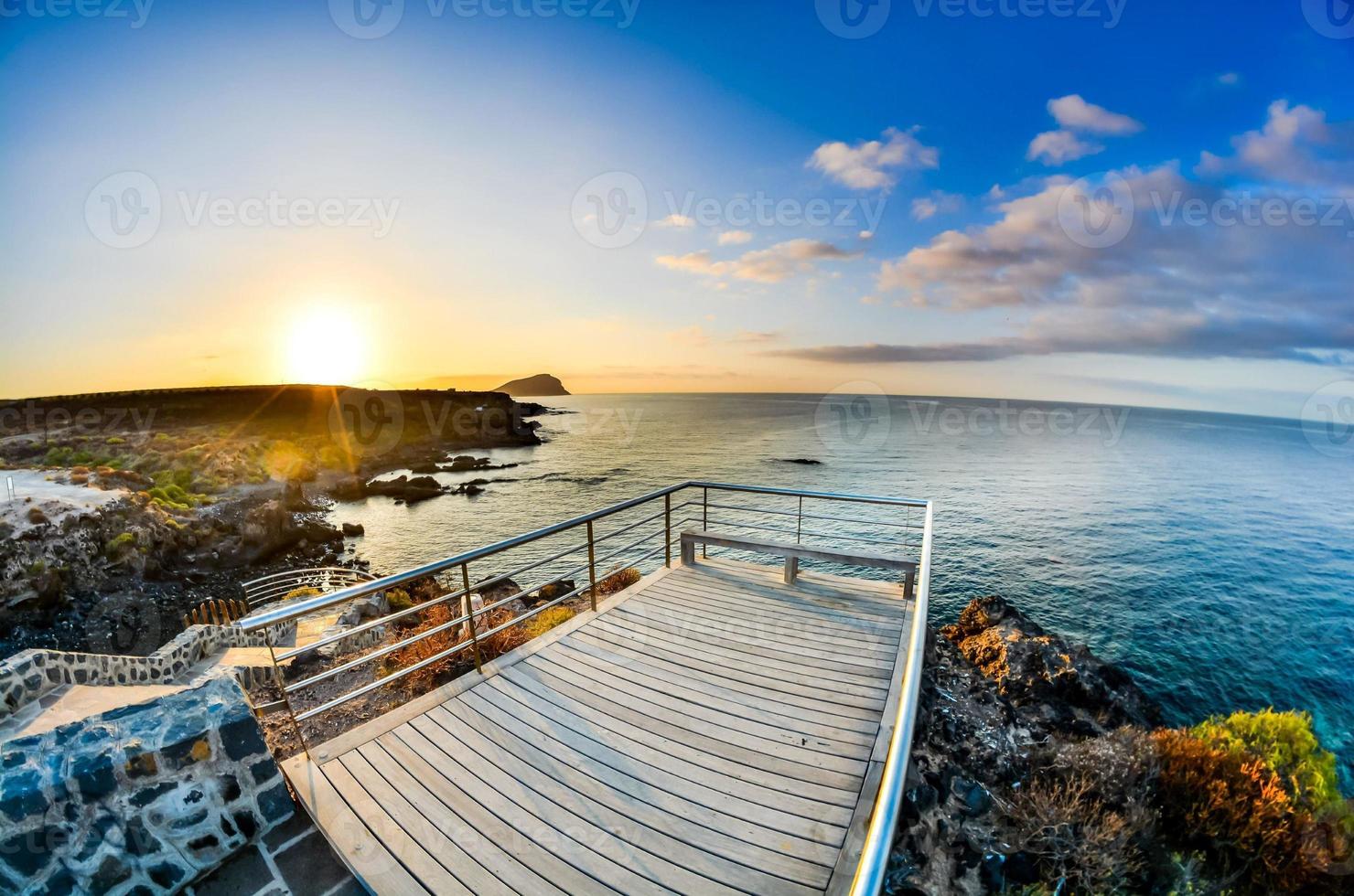 Scenic coastal view photo