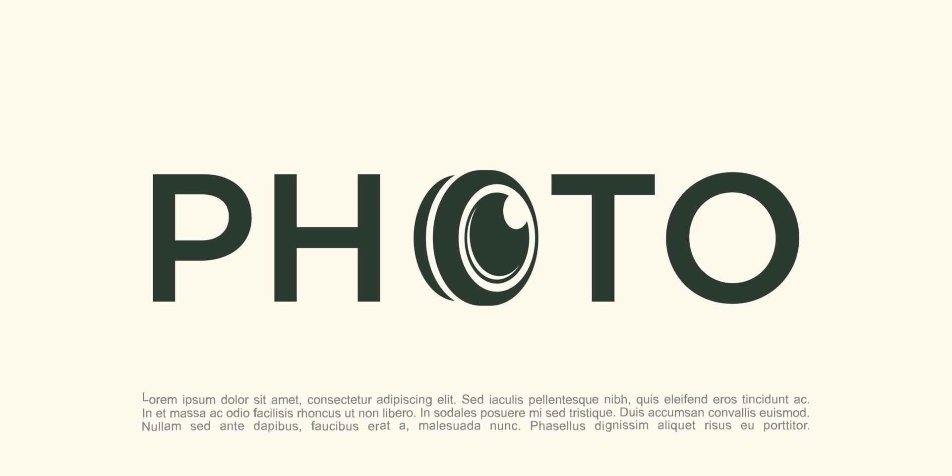 vector logo for photographer