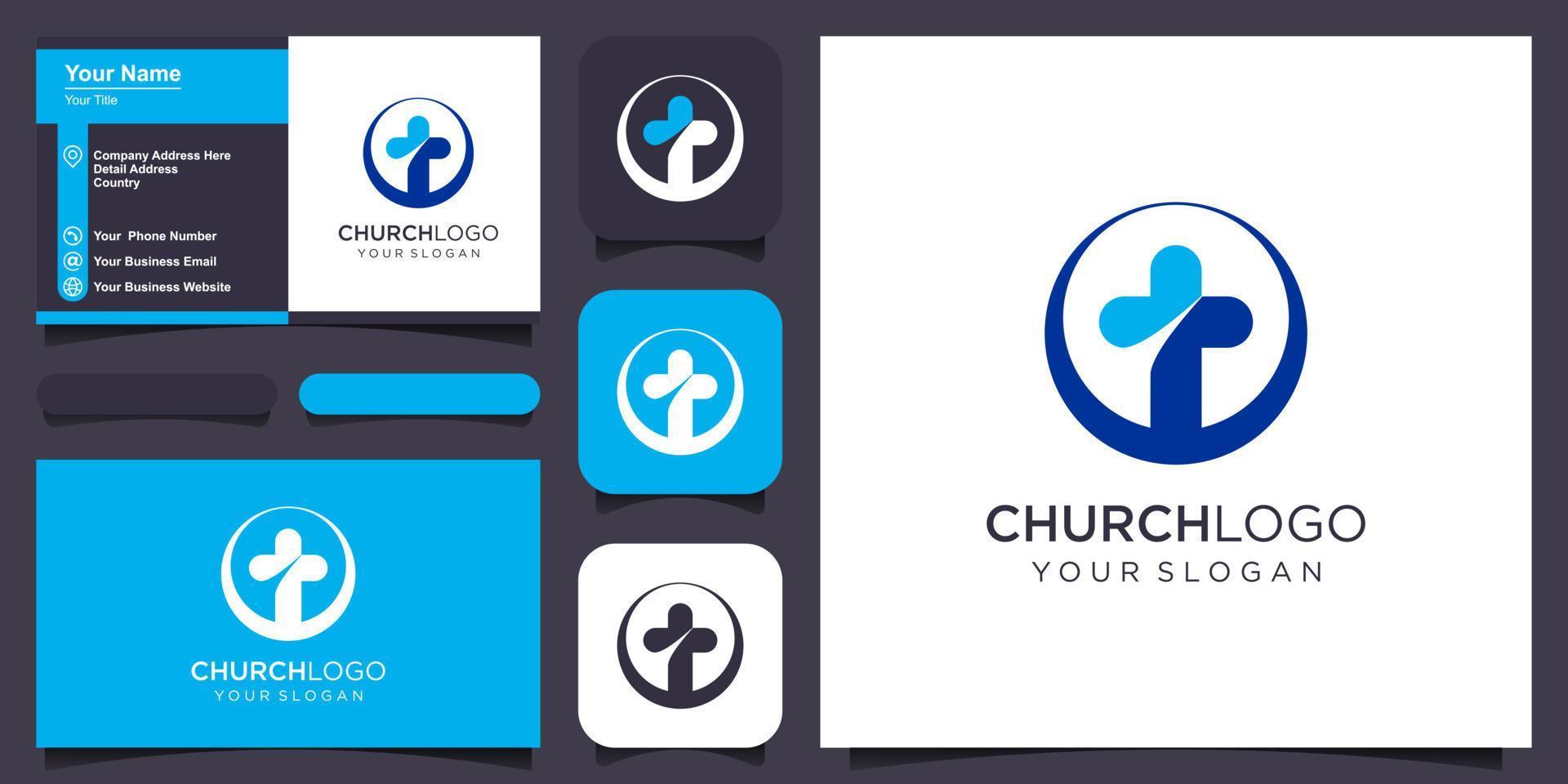 Church vector logo symbol graphic abstract template