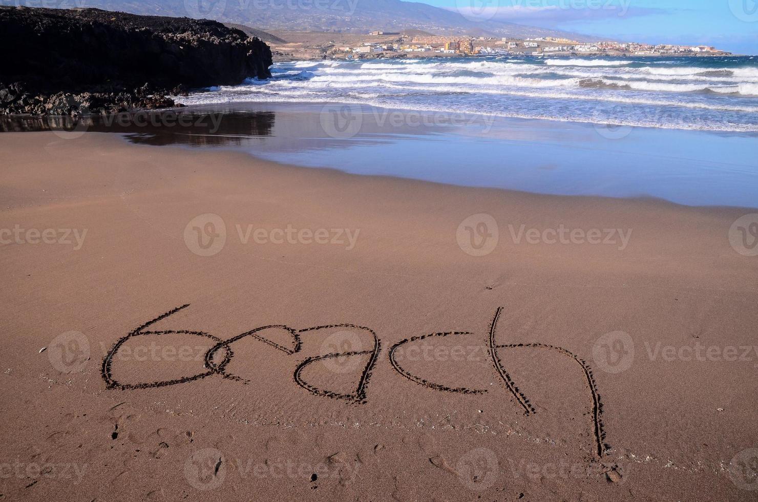 hermosa playa en tenerife foto