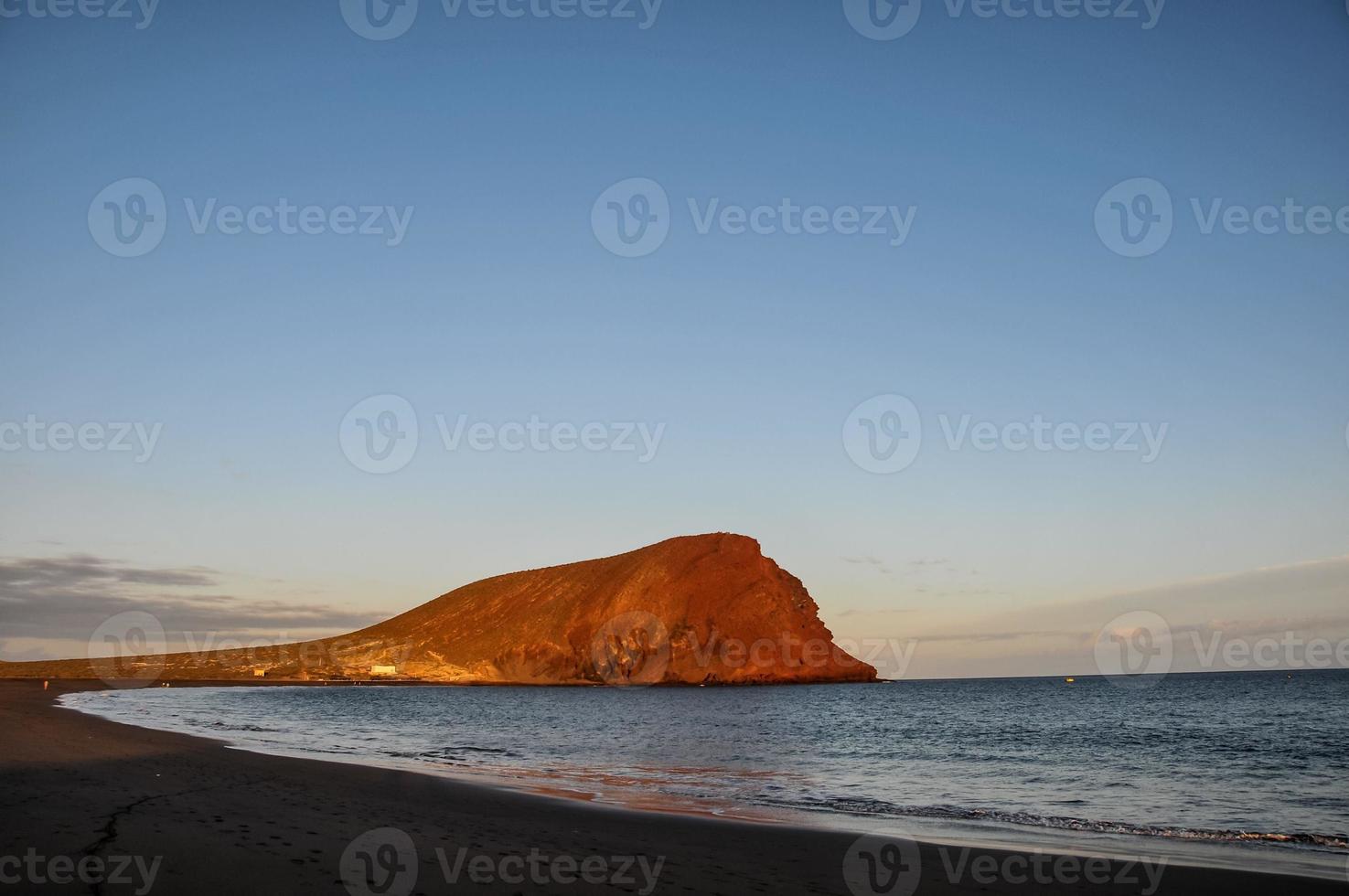 Sunset over the sea photo