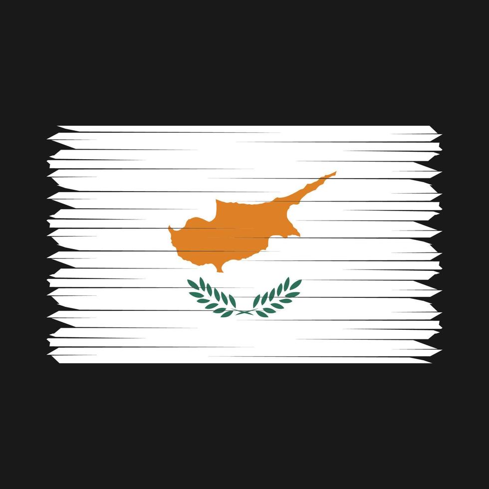 Cyprus Flag Brush vector