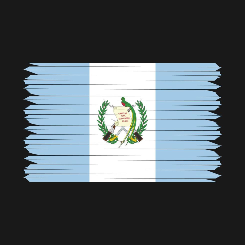 Guatemala Flag Brush vector