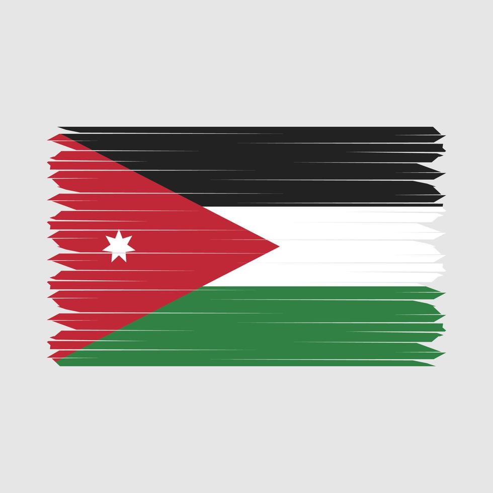 Jordan Flag Brush vector