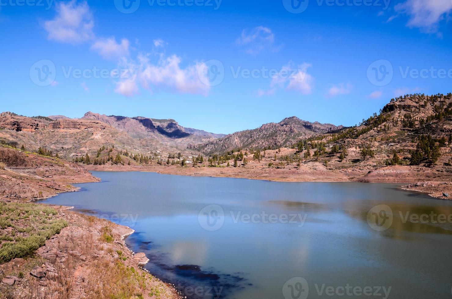 Scenic mountain landscape photo