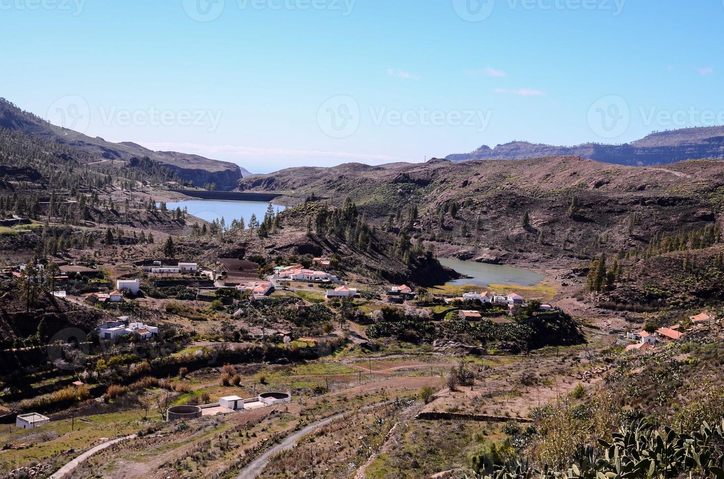 paisaje escénico de montaña foto