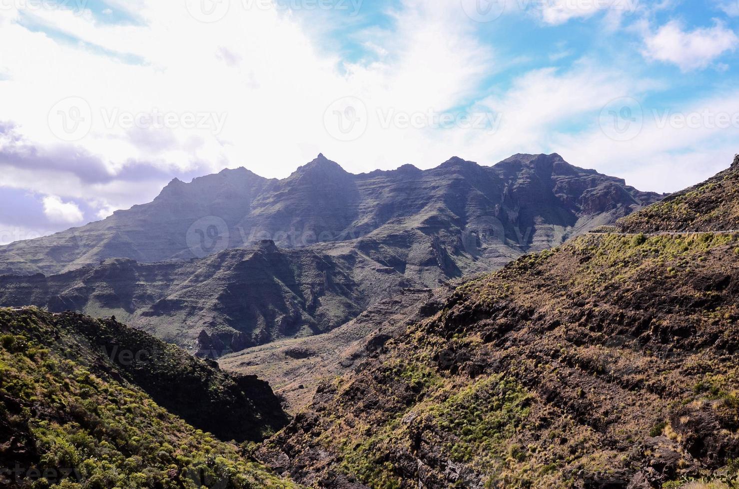 paisaje escénico de montaña foto