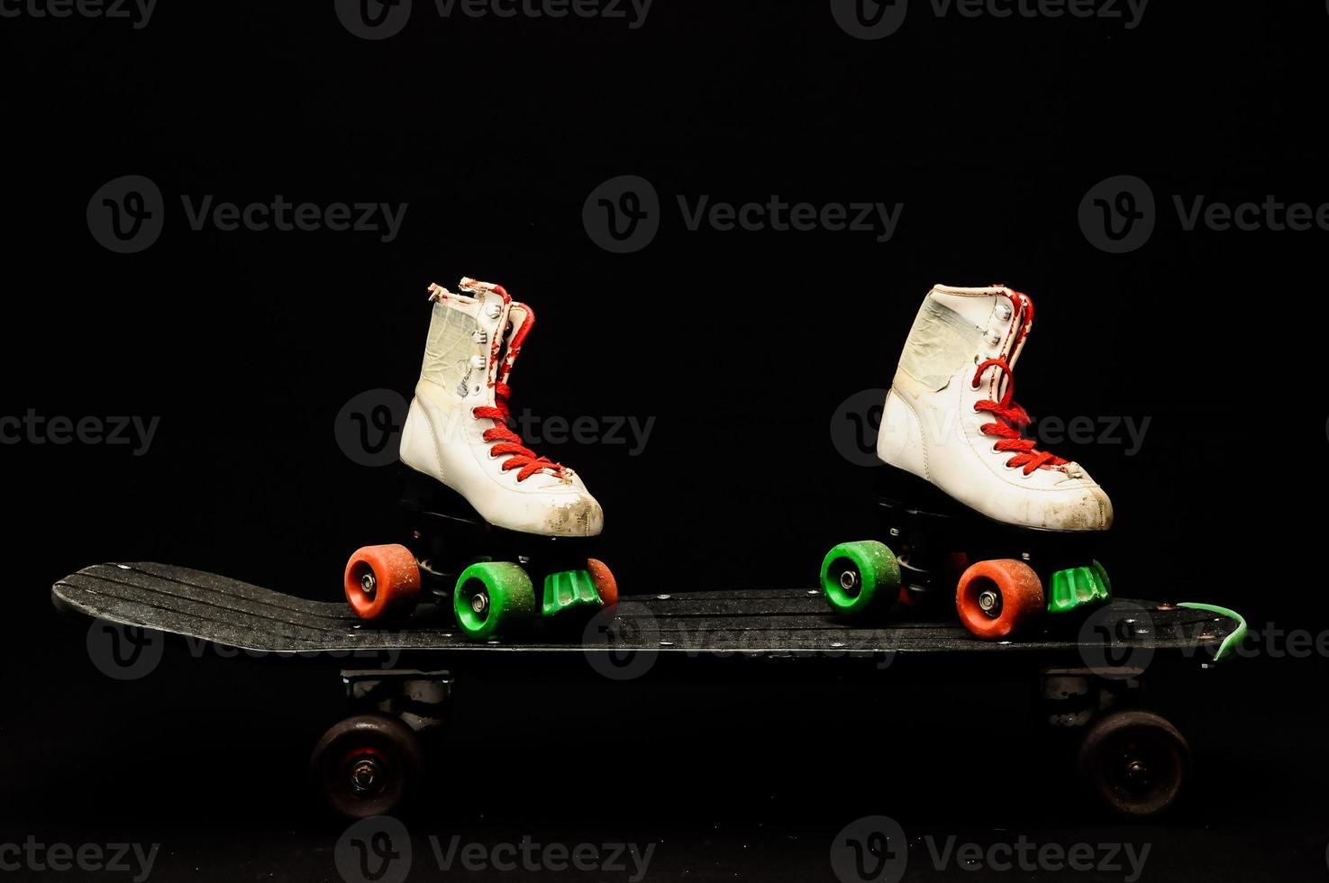 White roller skates photo