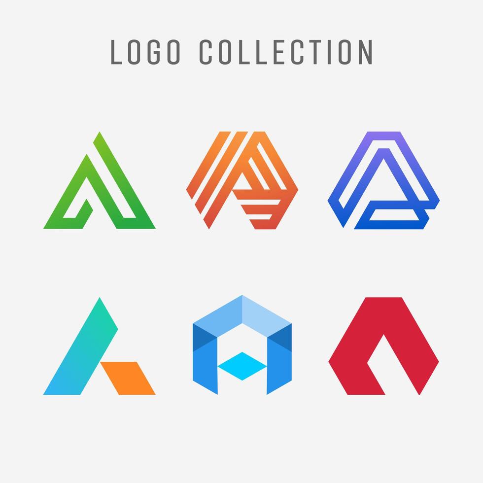 Letter A logo icon design template. vector