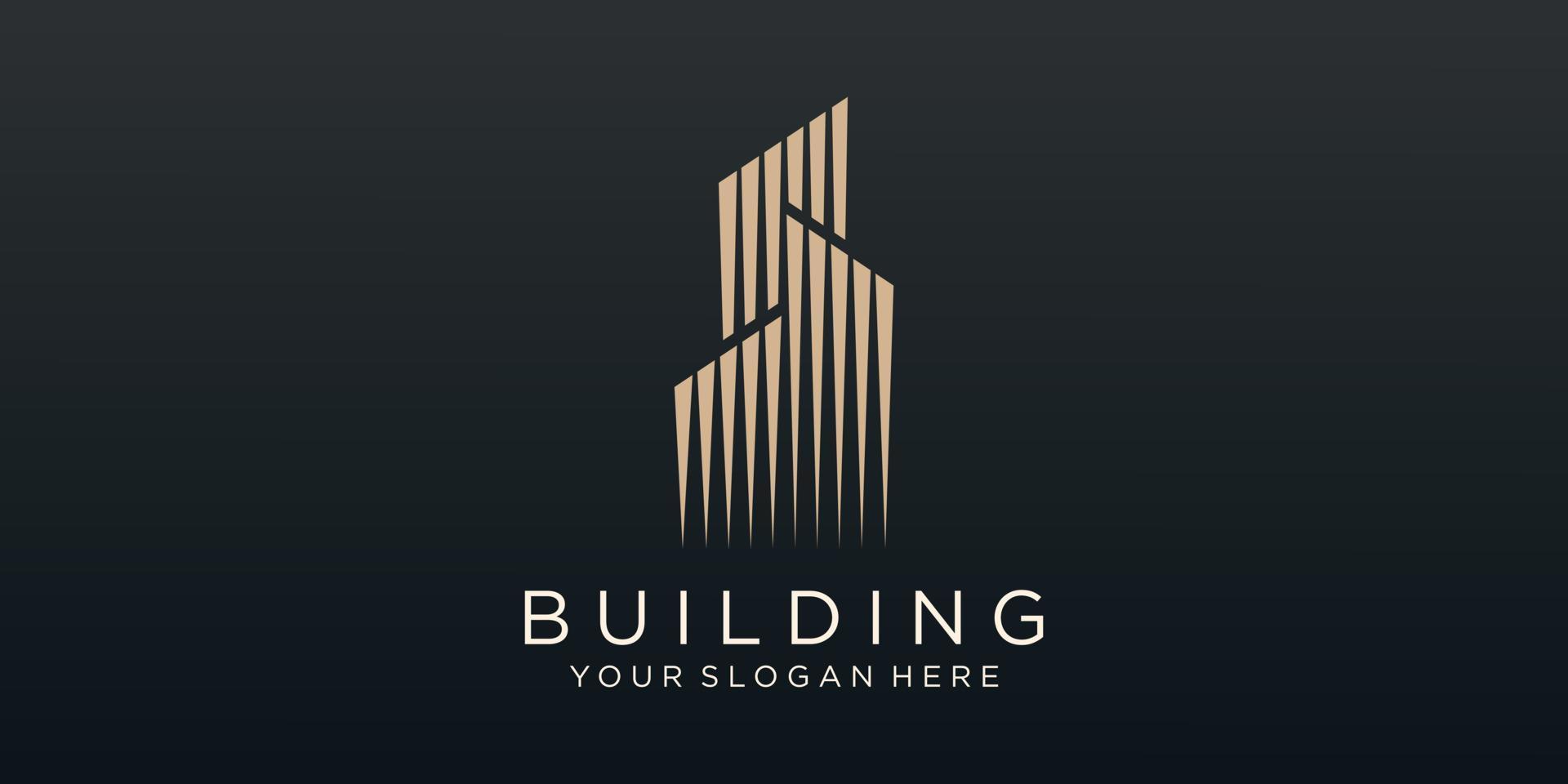 construction logo design template. building Abstract For Logo Design Inspiration. vector