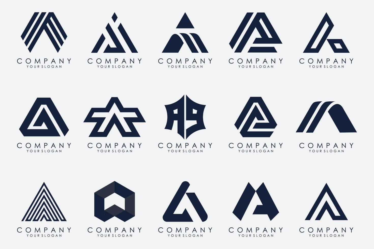 Letter A logo icon design template. vector