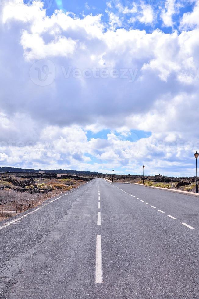 camino en el campo foto