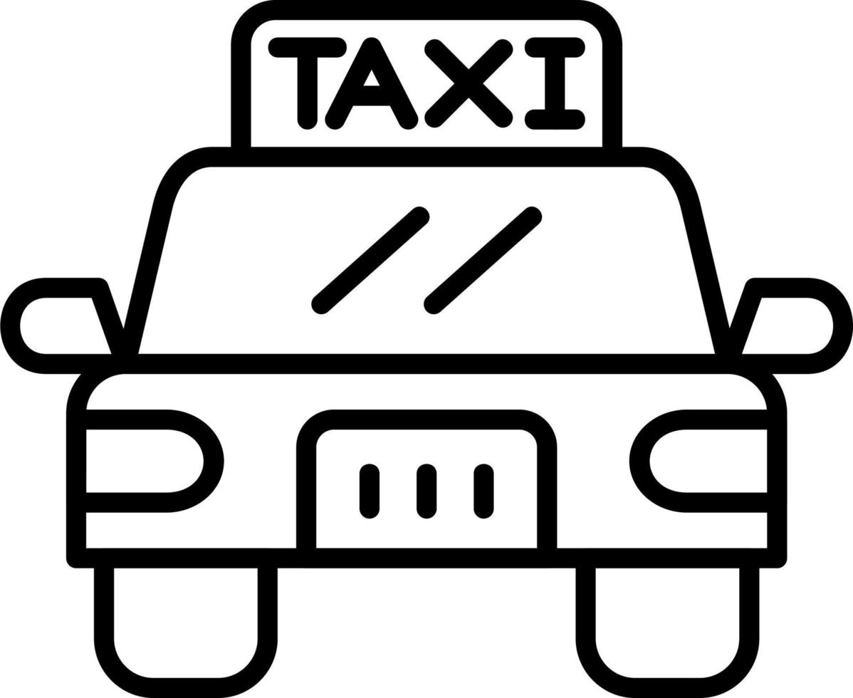 icono de vector de taxi