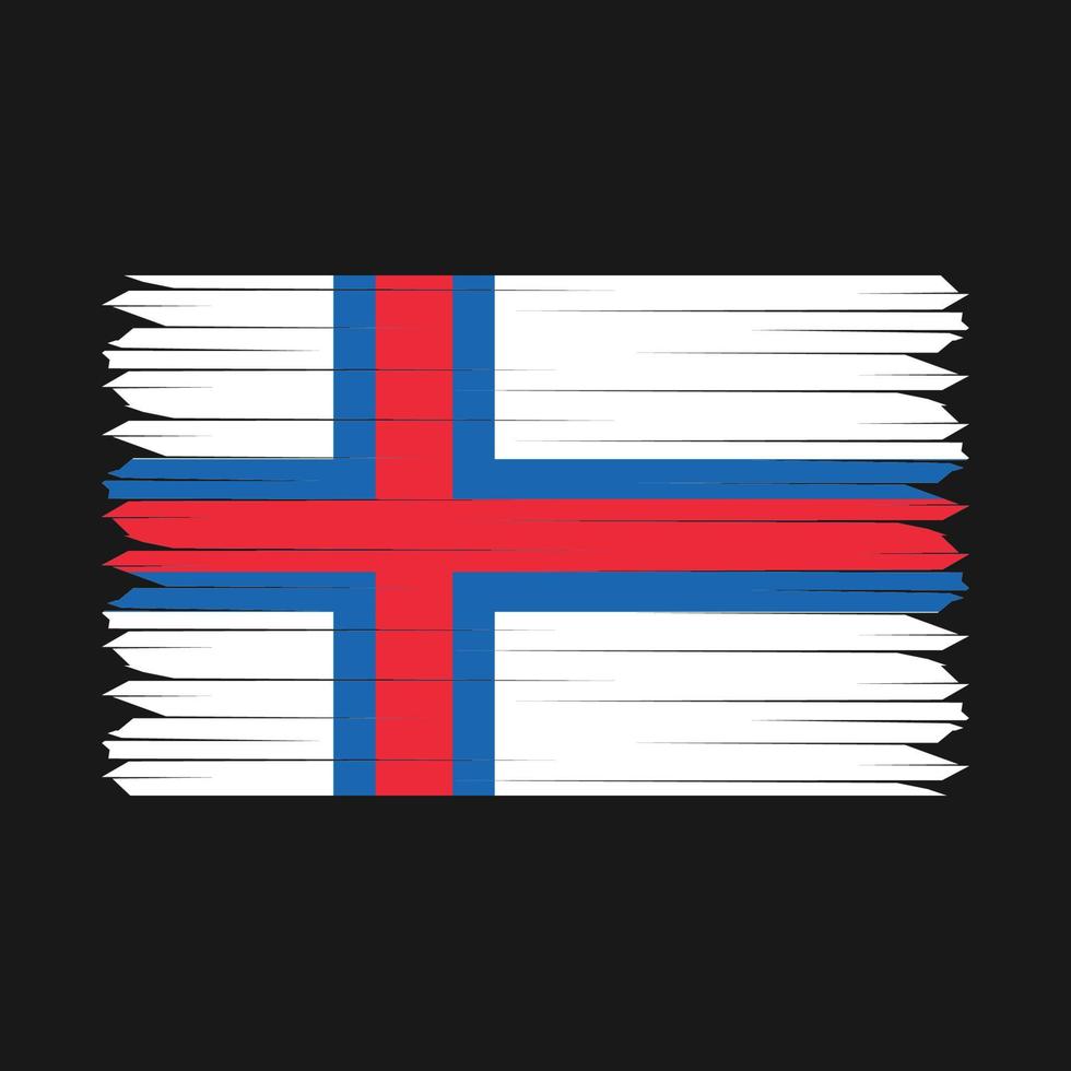 Faroe Islands Flag Brush vector