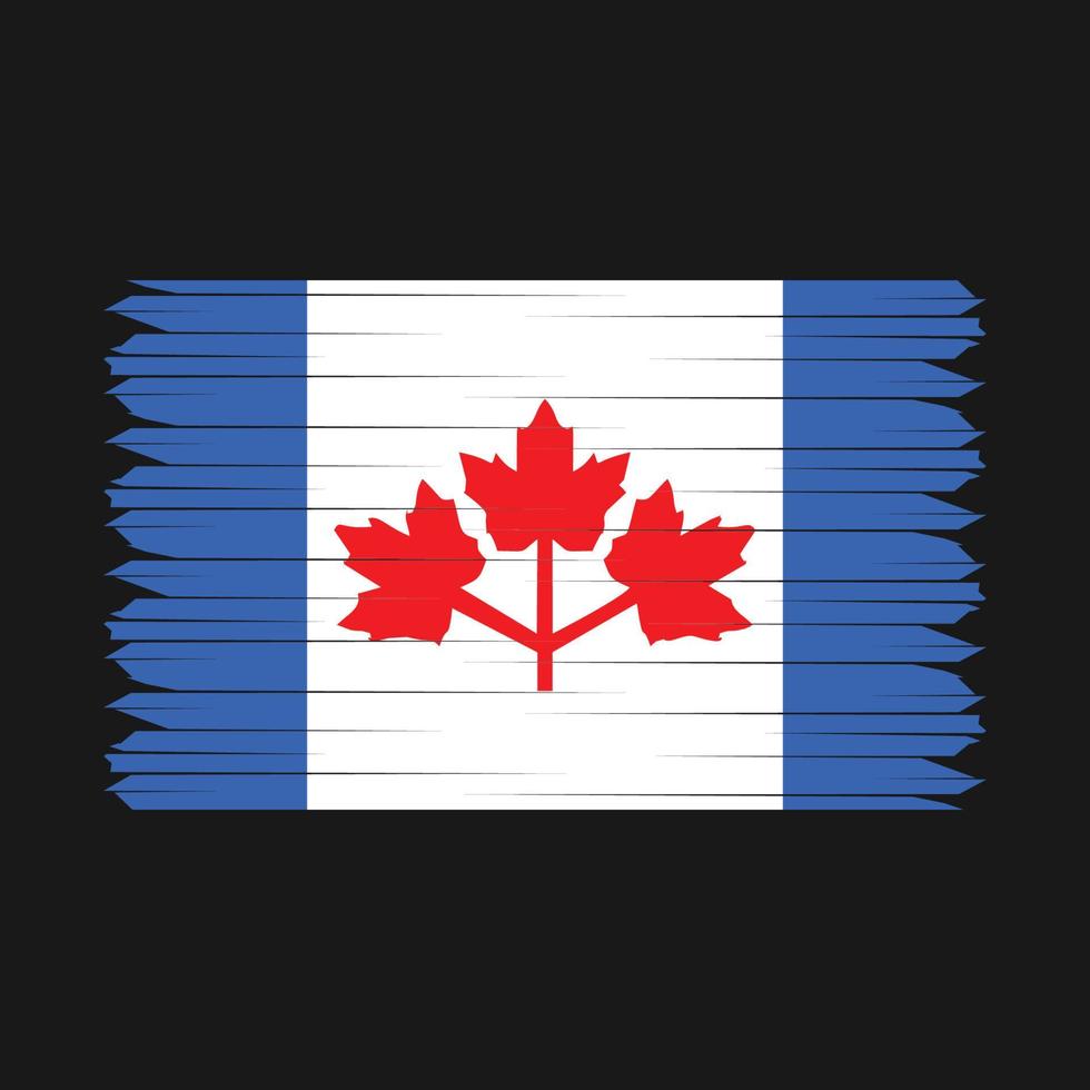 Canada Flag Brush vector
