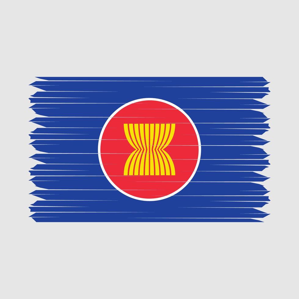 Asean Flag Brush vector