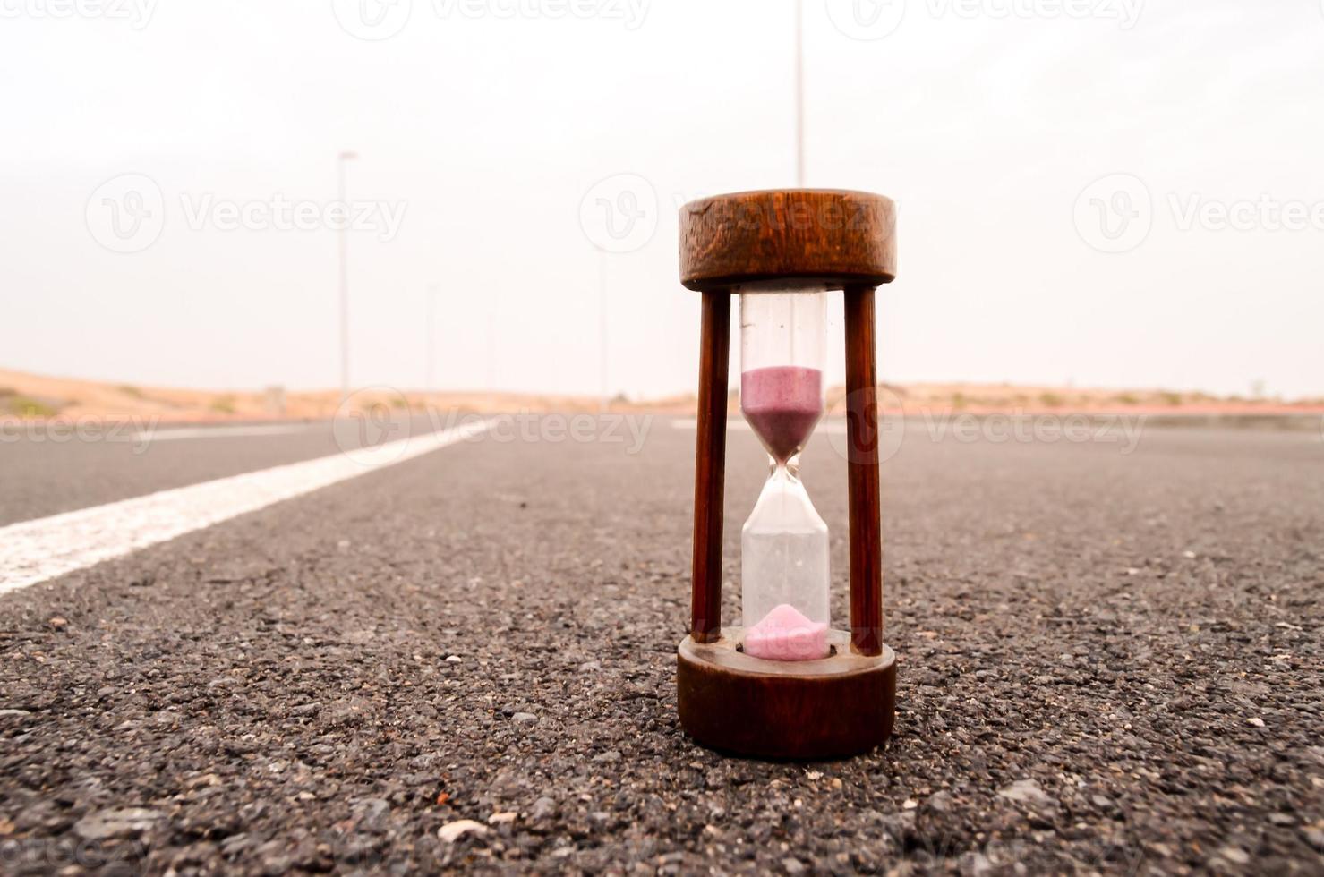 Sand hourglass clock photo