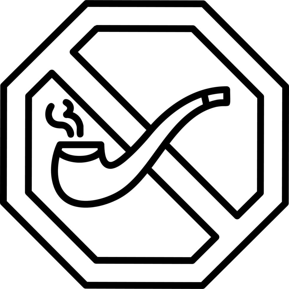 No Smoking concept vector icon