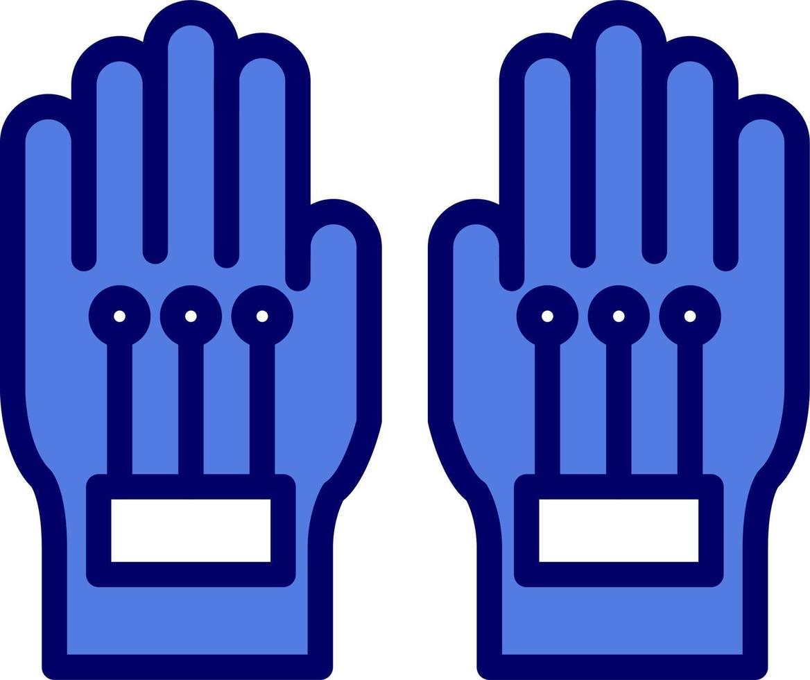 Wired Gloves vector icon