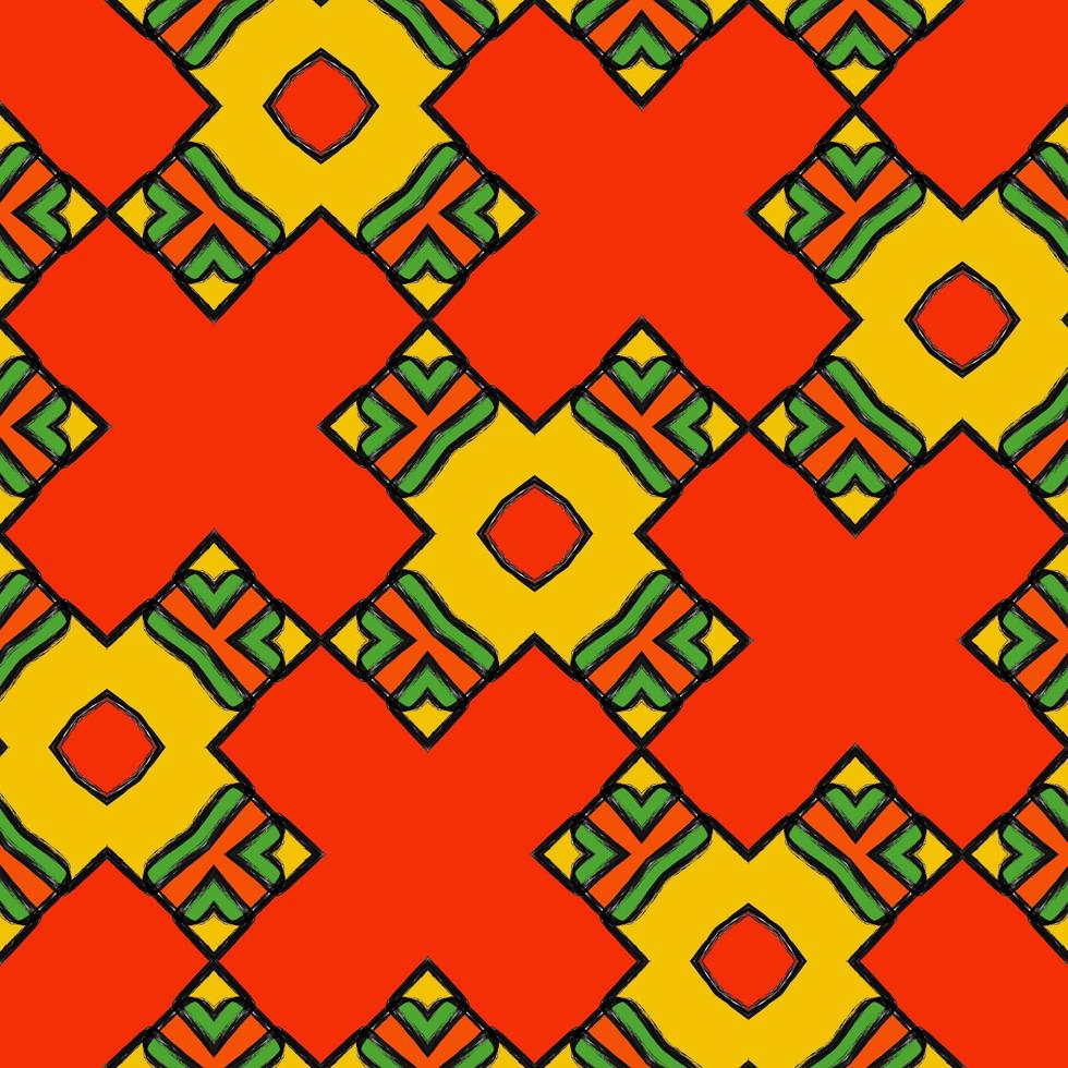 African pattern design. Tribal ethnic illustration for wrapping paper, wallpaper, fabric, decorating and carpet. photo