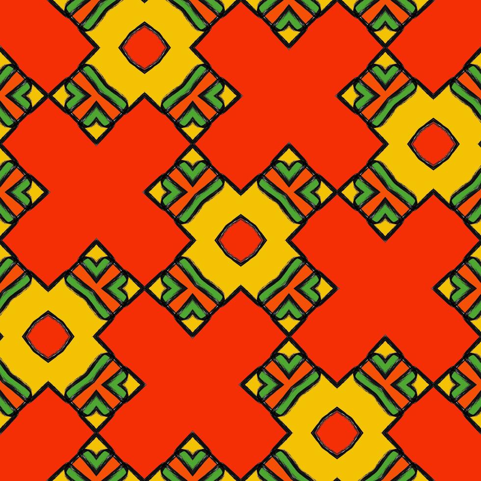 African pattern design. Tribal ethnic illustration for wrapping paper, wallpaper, fabric, decorating and carpet. photo