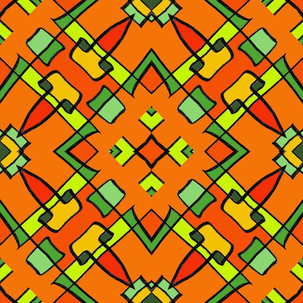African pattern design. Tribal ethnic illustration for wrapping paper, wallpaper, fabric, decorating and carpet. photo