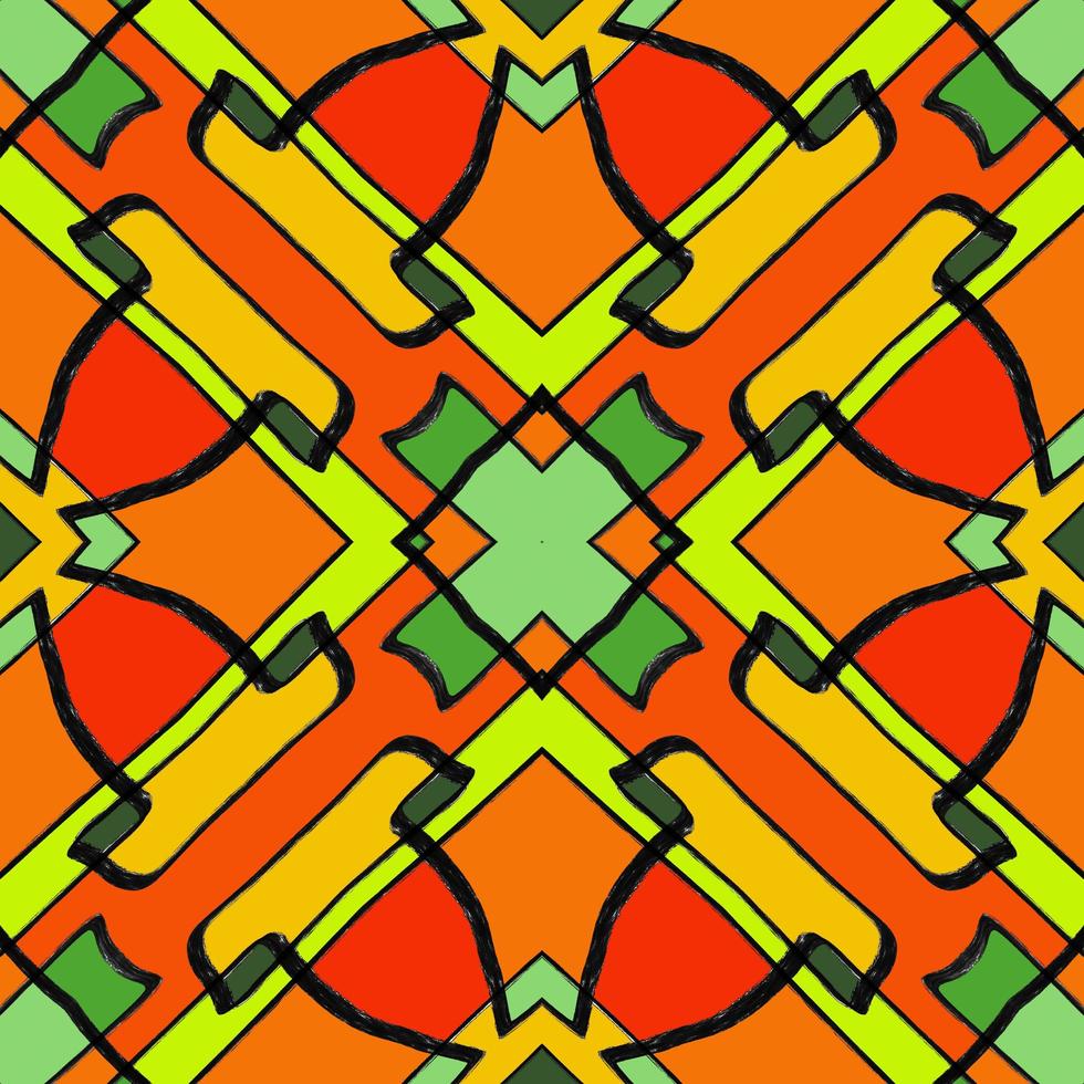 African pattern design. Tribal ethnic illustration for wrapping paper, wallpaper, fabric, decorating and carpet. photo