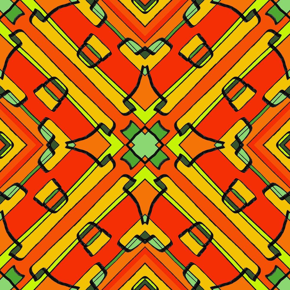 African pattern design. Tribal ethnic illustration for wrapping paper, wallpaper, fabric, decorating and carpet. photo