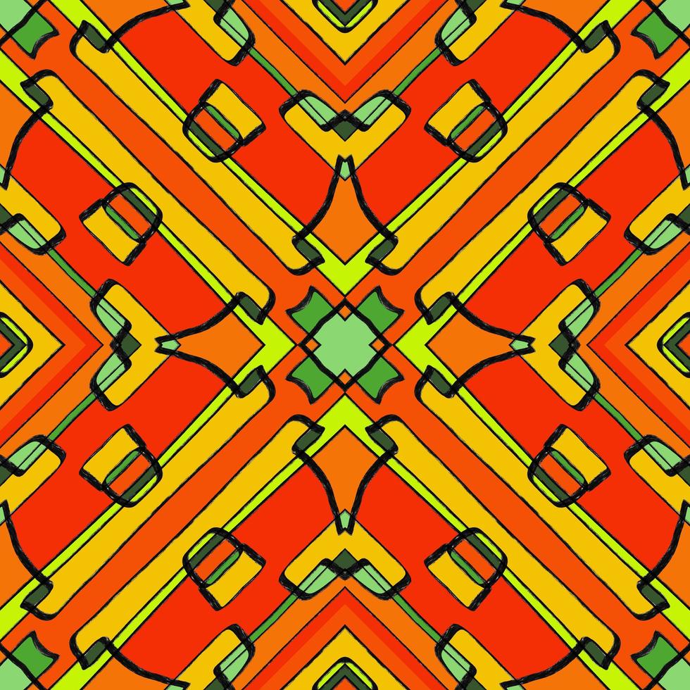 African pattern design. Tribal ethnic illustration for wrapping paper, wallpaper, fabric, decorating and carpet. photo