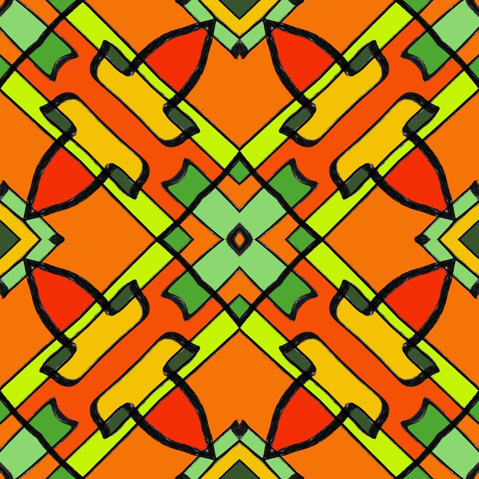 African pattern design. Tribal ethnic illustration for wrapping paper, wallpaper, fabric, decorating and carpet. photo