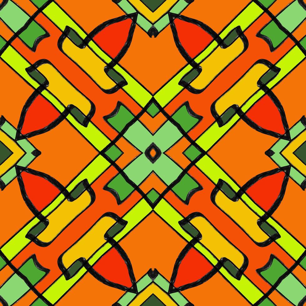 African pattern design. Tribal ethnic illustration for wrapping paper, wallpaper, fabric, decorating and carpet. photo