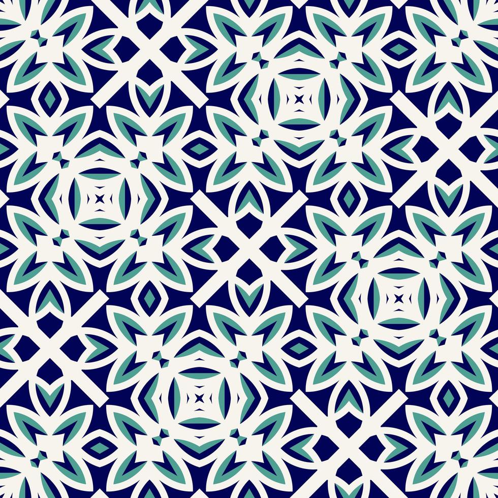 Oriental traditional pattern. Repeated maroccan crosses mosaic tiles. Lantern shapes motif. Tracery window wallpaper. Arabesque digital paper, textile print. Seamless surface design photo