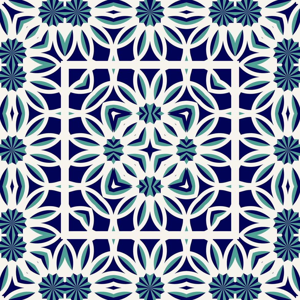 Oriental traditional pattern. Repeated maroccan crosses mosaic tiles. Lantern shapes motif. Tracery window wallpaper. Arabesque digital paper, textile print. Seamless surface design photo