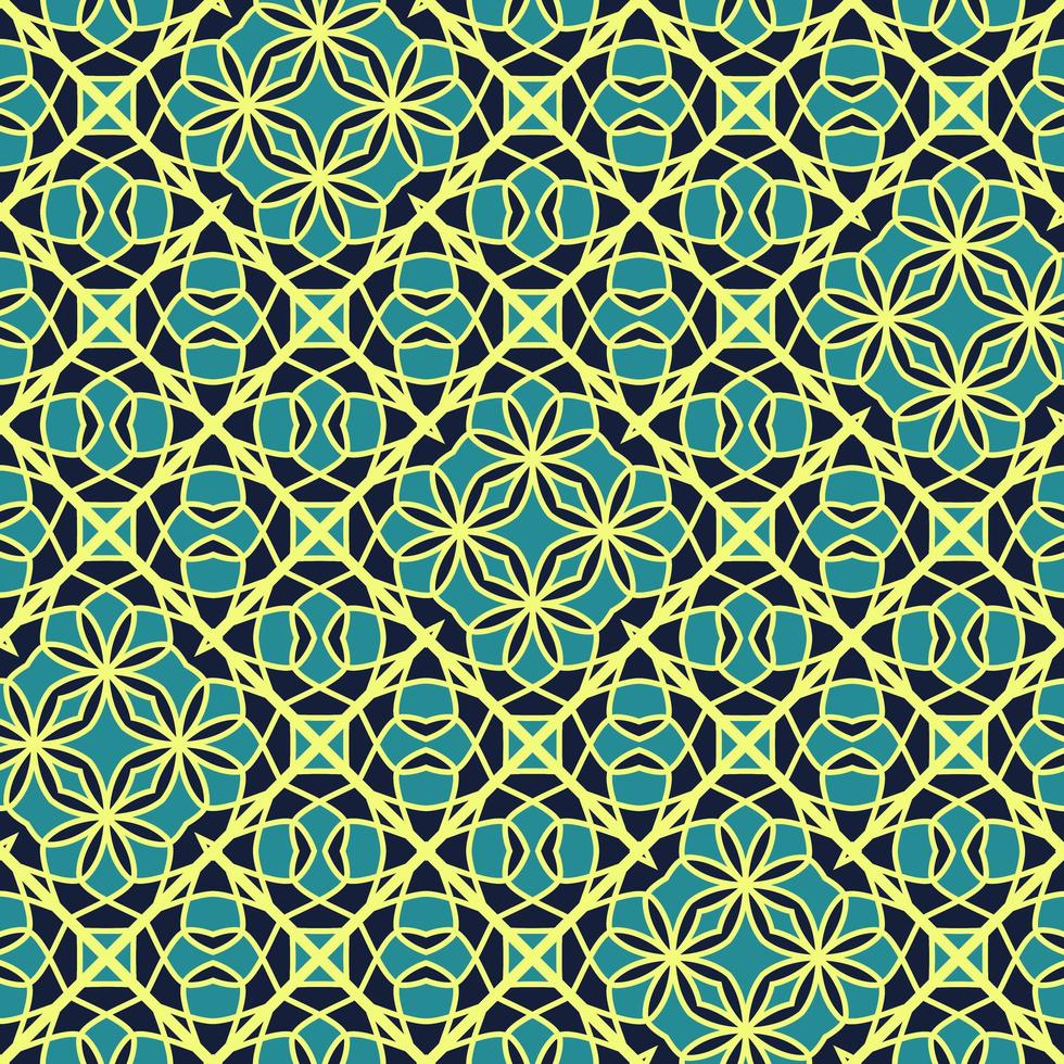 Oriental traditional pattern. Repeated maroccan crosses mosaic tiles. Lantern shapes motif. Tracery window wallpaper. Arabesque digital paper, textile print. Seamless surface design photo