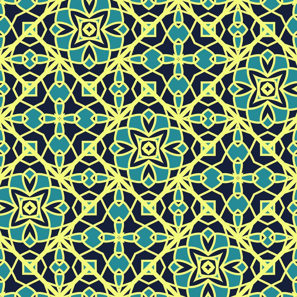 Oriental traditional pattern. Repeated maroccan crosses mosaic tiles. Lantern shapes motif. Tracery window wallpaper. Arabesque digital paper, textile print. Seamless surface design photo