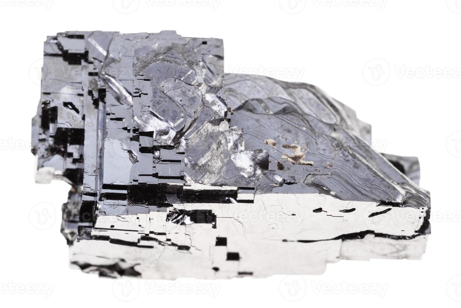 raw Galena stone isolated photo