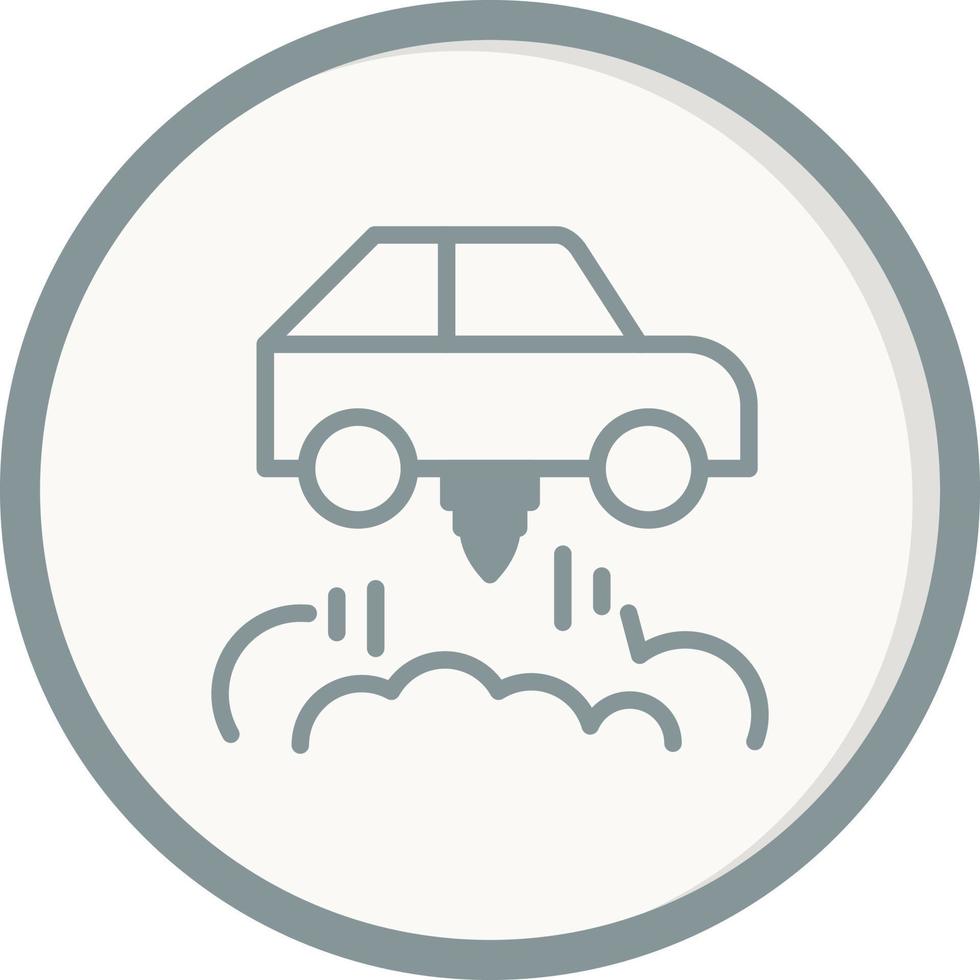 Flying Car vector icon