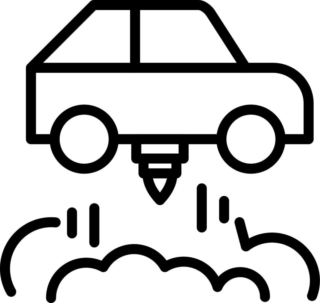 Flying Car vector icon