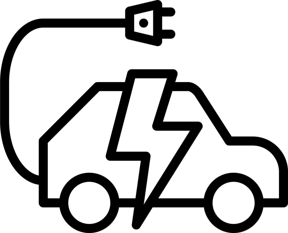 Electric Car vector icon