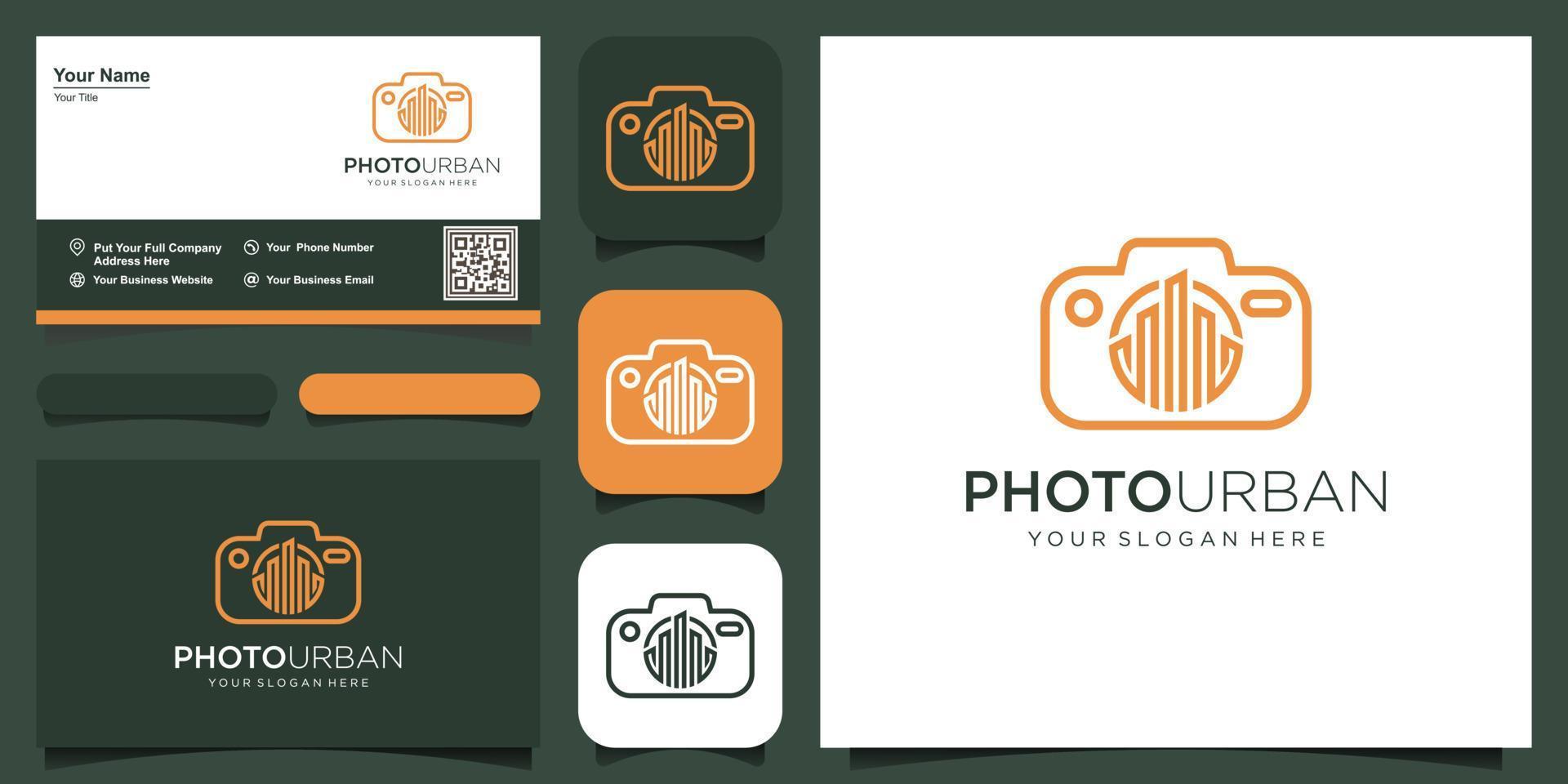 building camera logo, design vector simple elegant modern style.