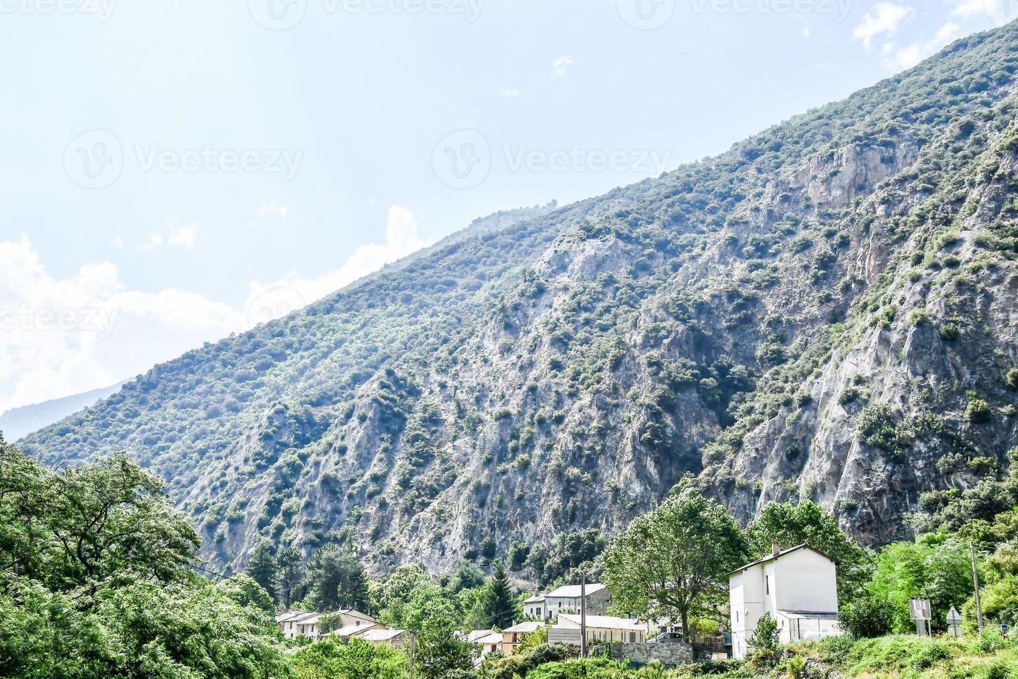 paisaje escénico de montaña foto